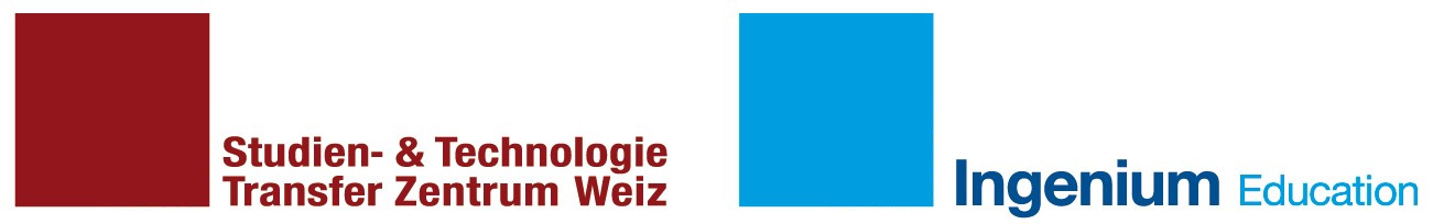 Logos STTZ Weiz und Ingenium Education